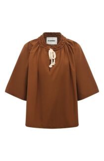 Хлопковая блузка Jil Sander