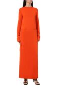Платье из вискозы и шерсти Jil Sander фото 3