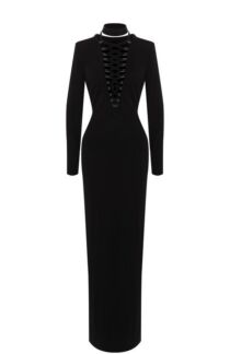 Приталенное платье-макси со шнуровкой Tom Ford