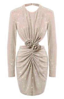Платье с отделкой стразами The New Arrivals Ilkyaz Ozel