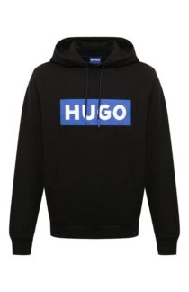 Хлопковое худи HUGO Blue