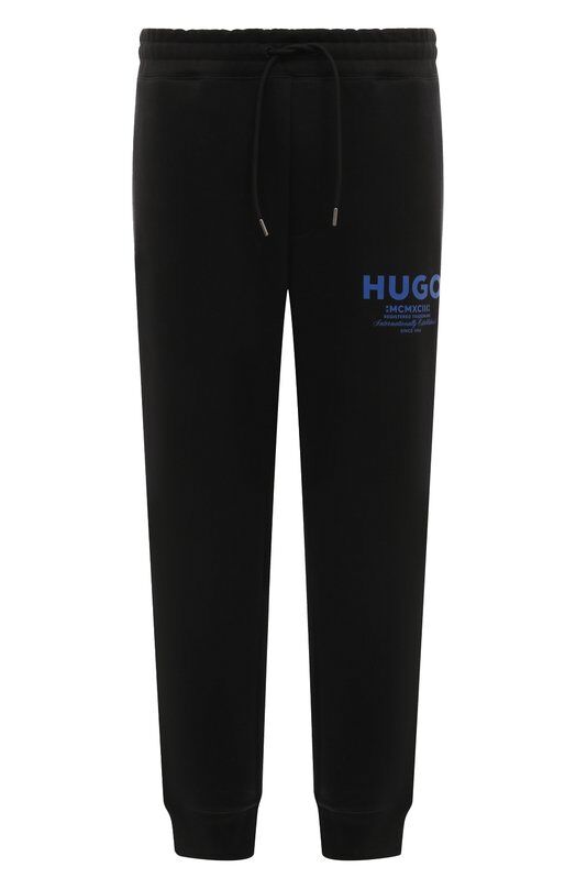 Хлопковые джоггеры HUGO Blue фото 1