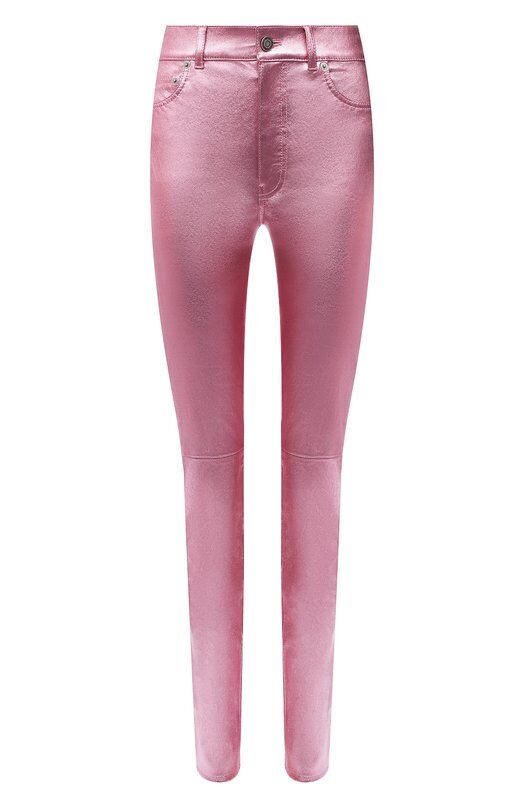 Кожаные брюки Saint Laurent фото 1