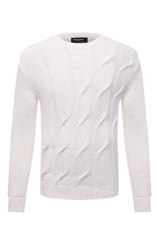Свитер из хлопка и льна Kiton фото 1