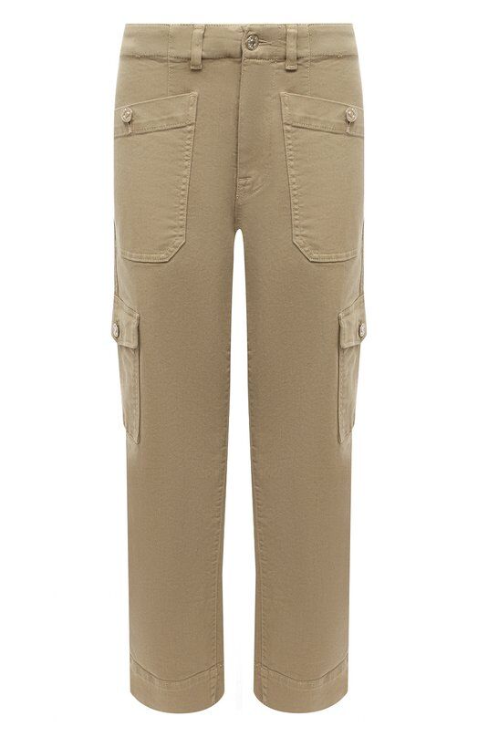 Брюки из хлопка и вискозы 7 For All Mankind фото 1