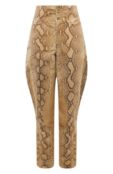 Брюки из кожи питона Ralph Lauren фото 1
